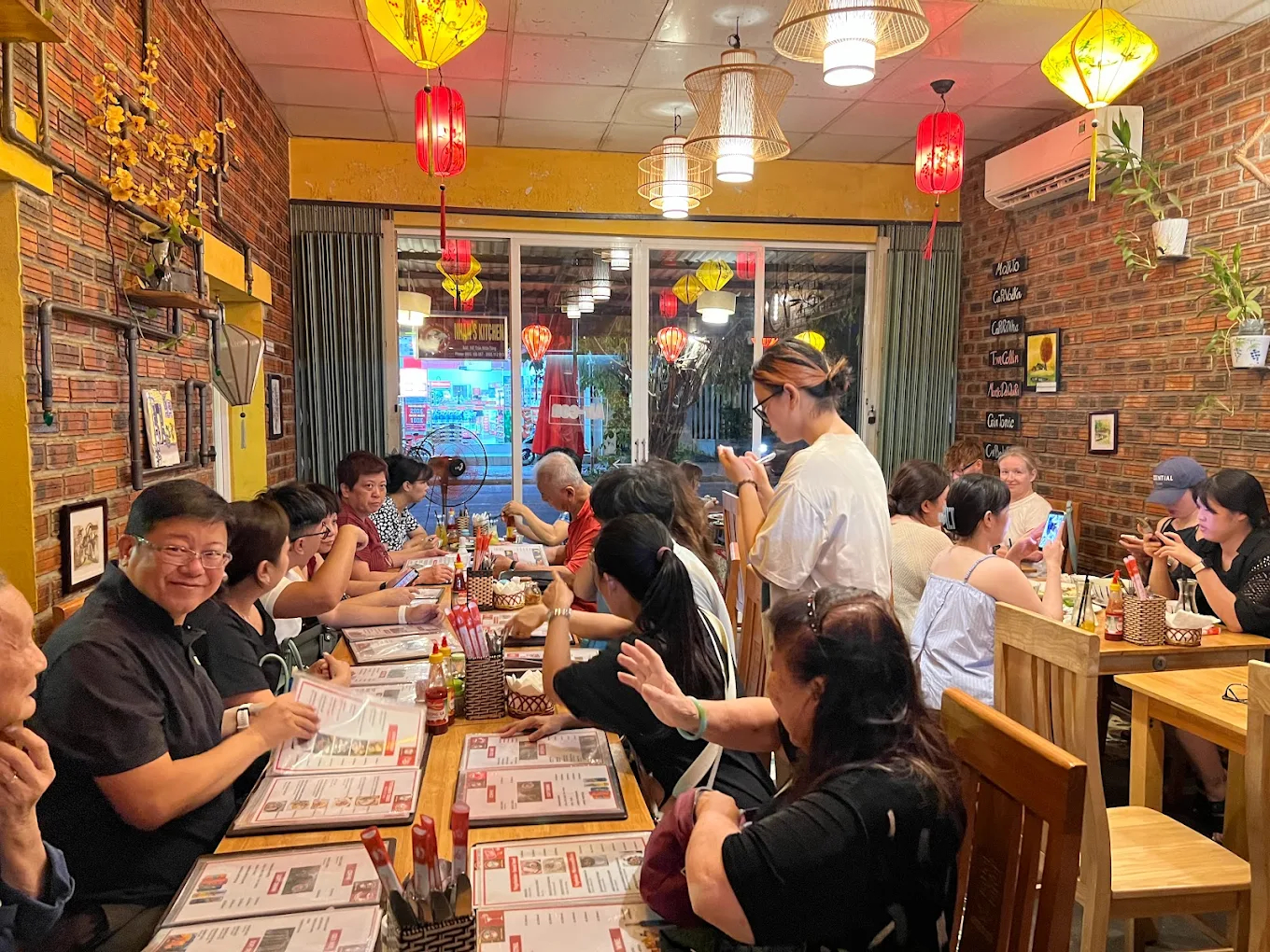 The restaurant is ideal for peaceful family meals